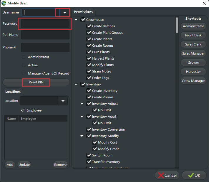 Logging into BioTrack Commercial (C)