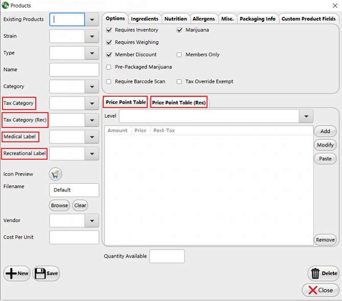 Setting Up Tax Categories (C)