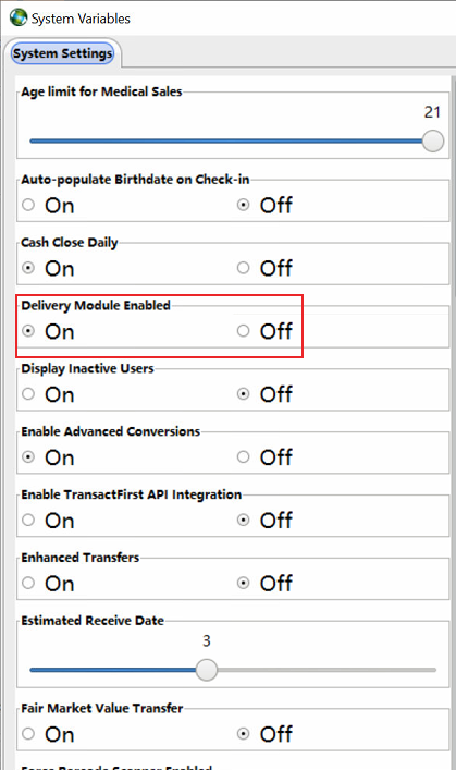 Enabling Delivery Module (C)